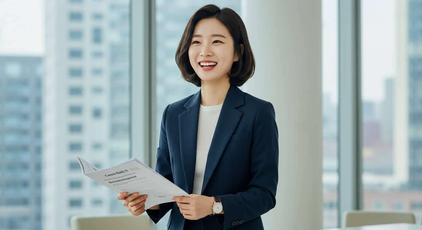 대출 신청후 승인되서 은행에서 좋아하는 한국인 여성2 대출 신청후 승인되서 은행에서 좋아하는 한국인 여성2