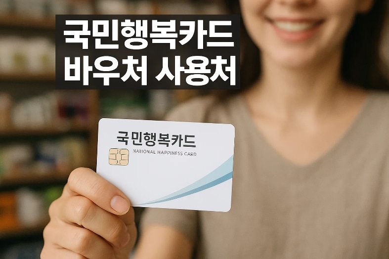 국민행복카드 바우처, 어디에 쓸 수 있을까