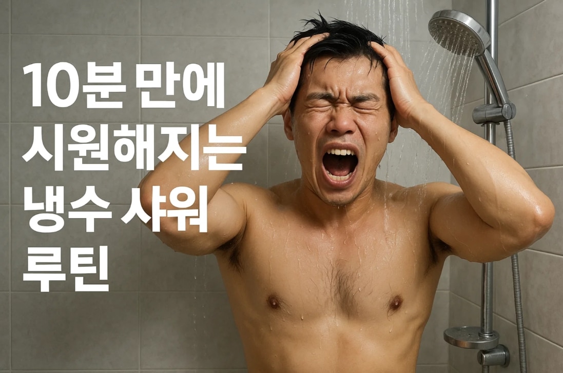 10분 만에 시원해지는 냉수 샤워 루틴