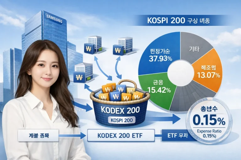 2025년 94.5% 수익률 기록한 KODEX 200 ISA 장기투자 전략. 세제혜택, 배당수익, 섹터 편중 리스크까지 5가지 핵심 분석. 해외 ETF 비교 포함. 2026년 최신 데이터 반영.