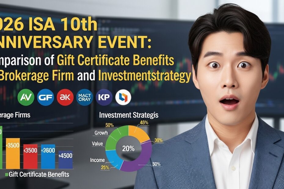 2026 ISA 10주년 이벤트 증권사별 상품권 혜택 비교 및 투자 전략