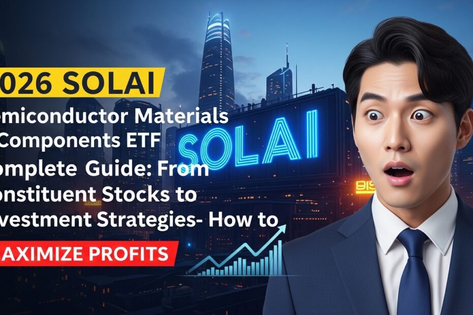 2026 SOLAI 반도체소부장 ETF 완벽 가이드 구성 종목부터 투자 전략까지 수익 극대화법