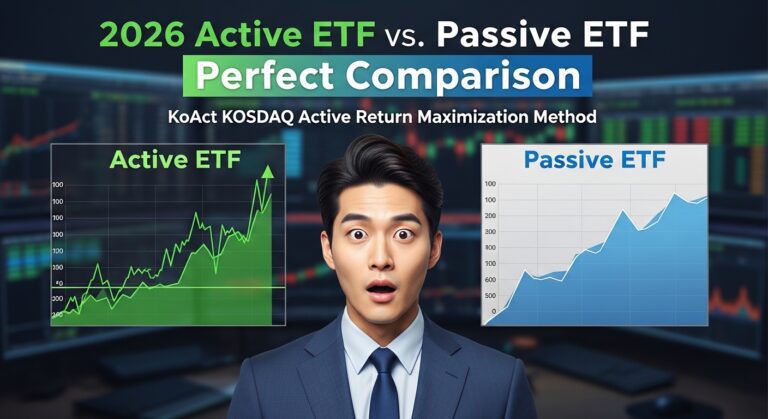 2026 액티브 ETF VS 패시브 ETF 완벽 비교 KoAct 코스닥액티브 수익률 극대화법