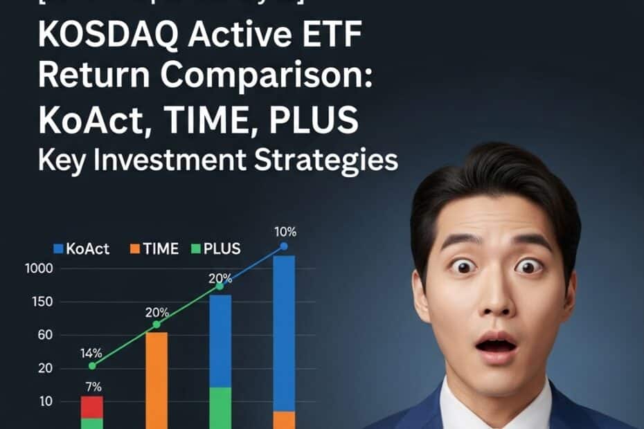 2026 완벽 분석 코스닥 액티브 ETF 수익률 비교 KoAct, TIME, PLUS 핵심 투자 전략0