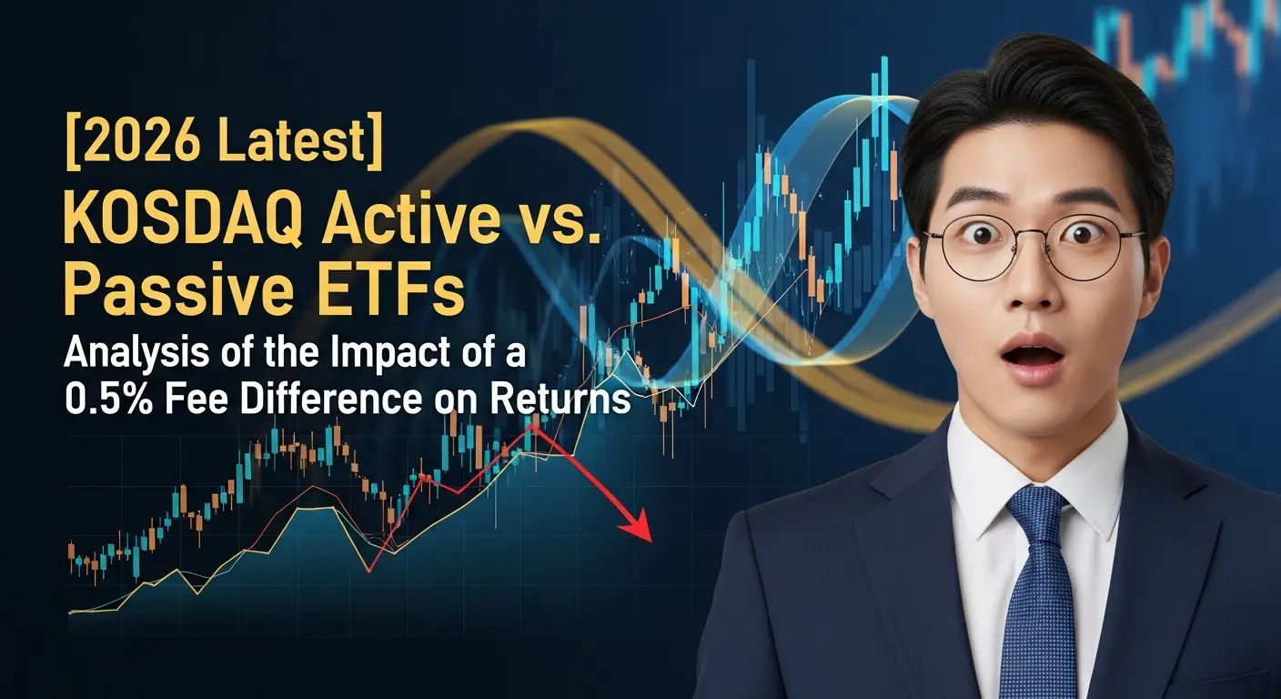 [2026 최신] 코스닥 액티브 vs 패시브 ETF, 수수료 0.5% 차이가 수익률에 미치는 영향 분석