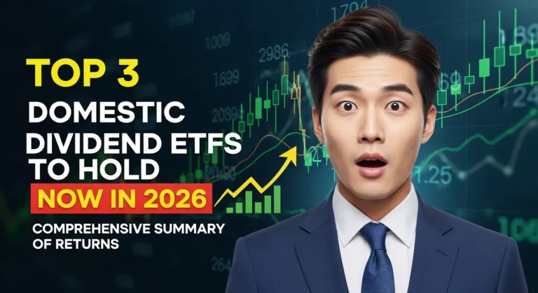 2026년 국내 배당주 ETF, 지금 당장 담아야 할 TOP3