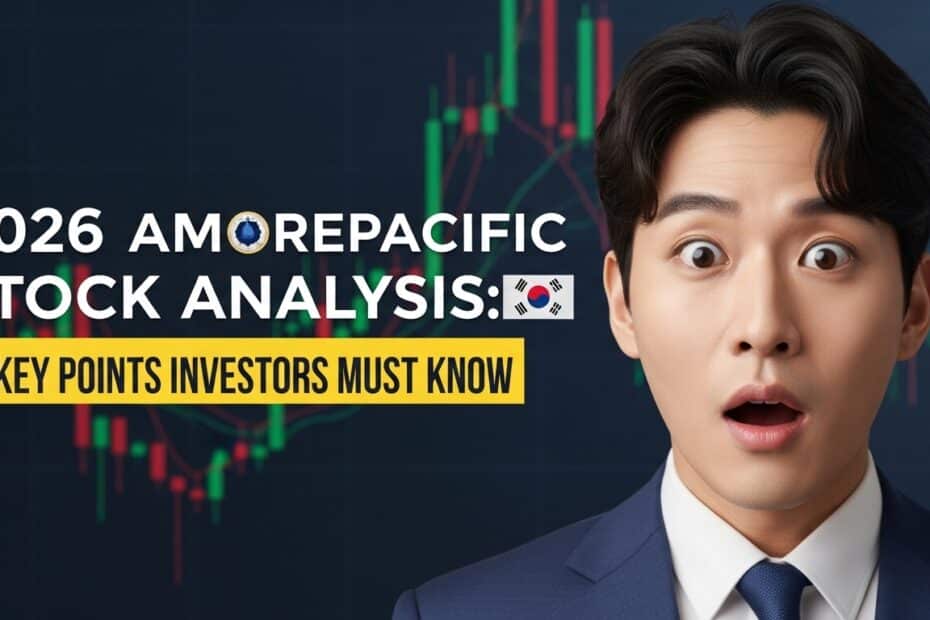 2026년 아모레퍼시픽 주가 분석 투자자가 꼭 알아야 할 5가지 핵심 포인트