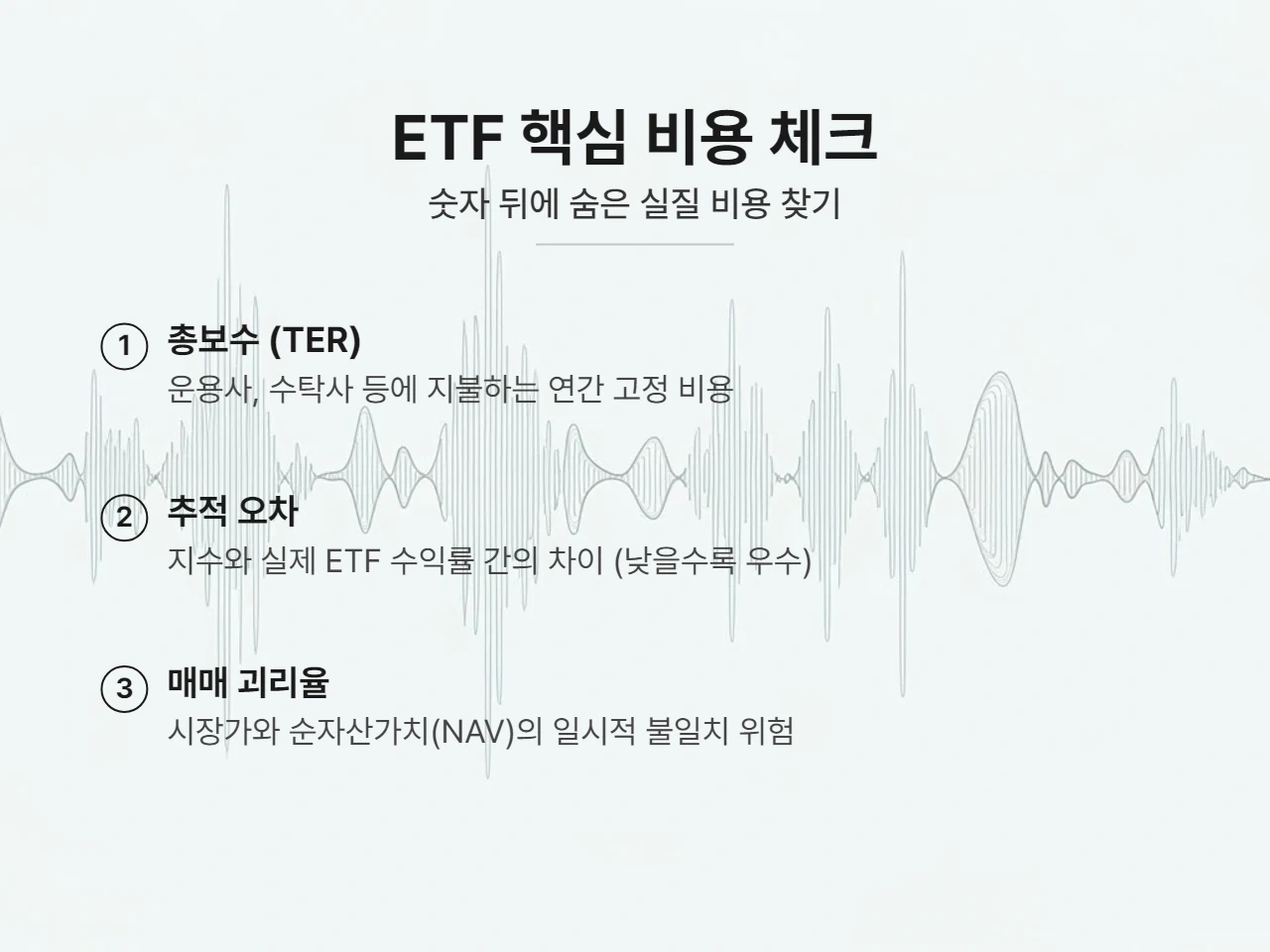 2026년 패시브 ETF 비용 분석: 수익률을 갉아먹는 적을 찾아라