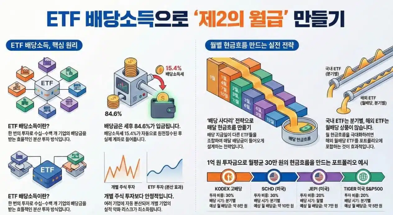 ETF 배당소득으로 월급 만들기 2026 완벽 가이드 인포그래픽1