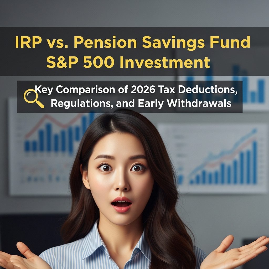 IRP vs 연금저축펀드 S&P500 투자 2026 세액공제·규제·중도인출 핵심 비교