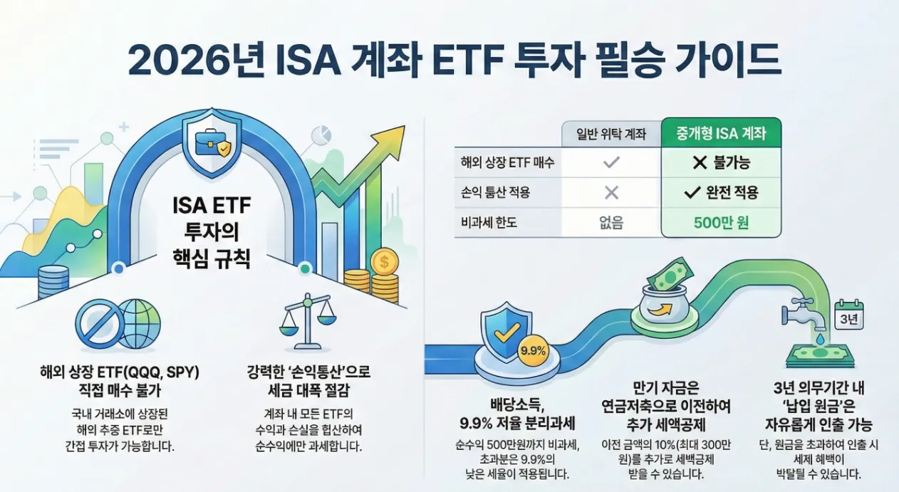 ISA 계좌에서 ETF 투자 시 주의할 점이 있나요
