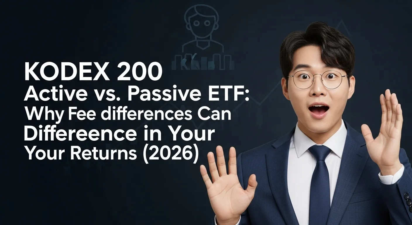 KODEX 200 액티브 vs 패시브 ETF 수수료 차이가 당신의 수익률을 가르는 이유 (2026년)