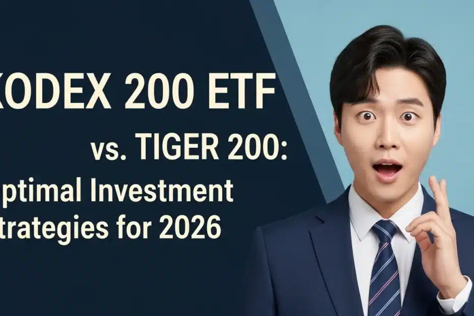 KODEX 200 ETF vs TIGER 200 2026 최적 투자 전략집