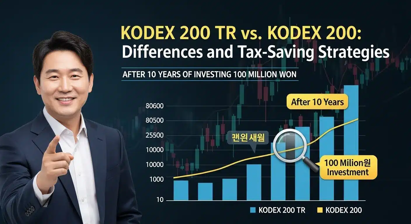 KODEX 200 TR vs KODEX 200, 1억 투자 시 10년 뒤 수익 차이와 절세 전략