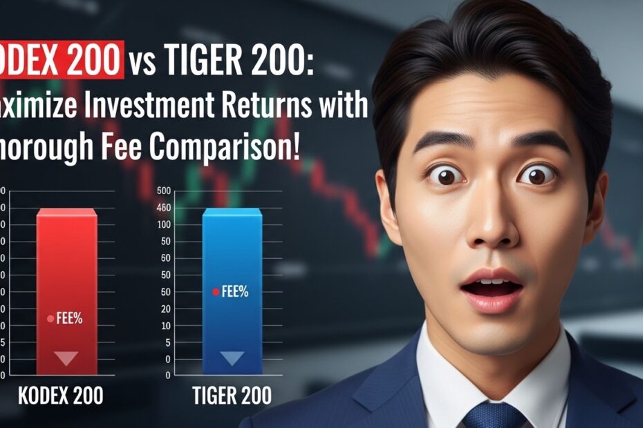 KODEX 200 vs TIGER 200 수수료 꼼꼼 비교로 투자 수익률 극대화!
