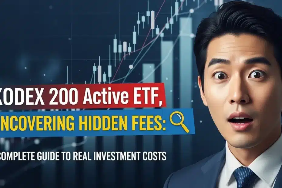 KODEX 200 액티브 ETF 숨겨진 수수료 낱낱이 파헤치기 실제 투자 비용 총정리