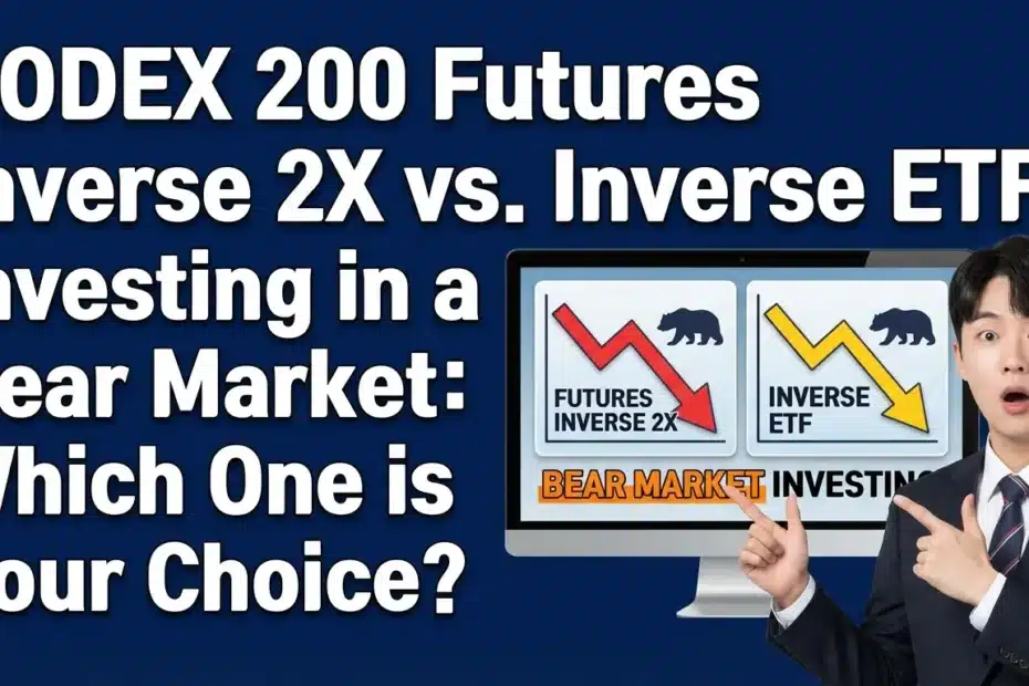 KODEX 200선물인버스2X vs 인버스 ETF 하락장 투자, 당신의 선택은