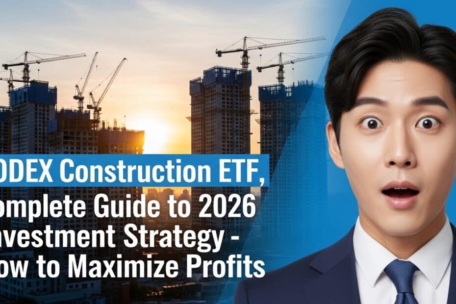 KODEX 건설 ETF 2026년 투자 전략 완벽 가이드 수익 극대화법