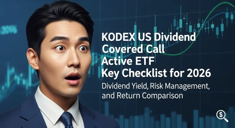 KODEX 미국배당커버드콜액티브 ETF 분배금 2026 배당률·리스크 관리·수익률 비교 핵심 체크리스트