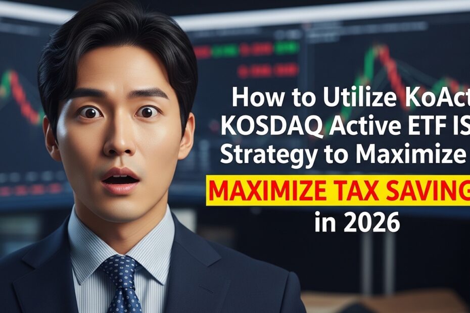 KoAct 코스닥액티브 ETF ISA 활용법 2026년 절세 극대화 전략