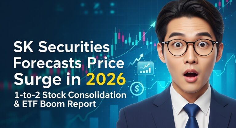 SK증권 2026년 주가 폭등 전망 1대2 주식병합 & ETF 호황 리포트