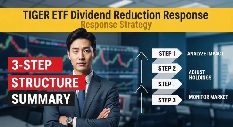 TIGER ETF 분배금 감소 시 대응 전략수익 구조 3단계 정리