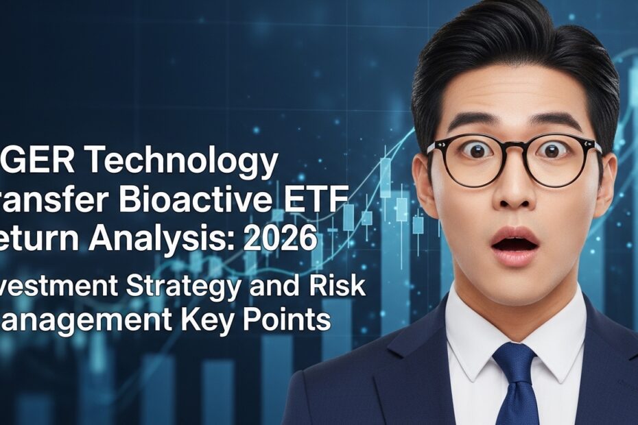 TIGER 기술이전바이오액티브 ETF 수익률 분석 2026 투자 전략 및 위험 관리 핵심