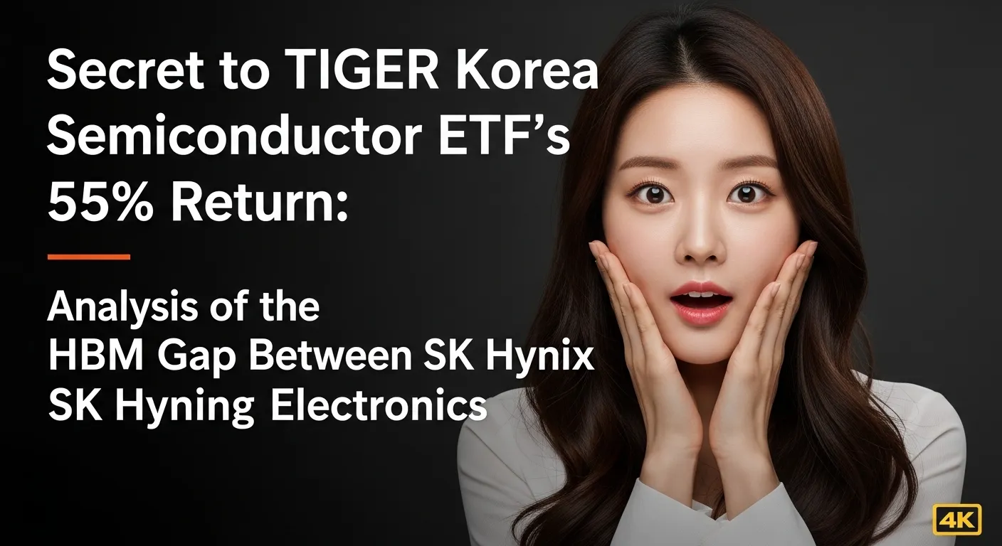 TIGER 코리아반도체 ETF 55% 수익 비결 SK하이닉스와 삼성전자의 HBM 격차 분석