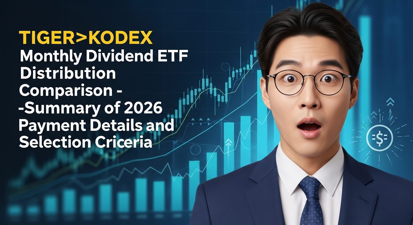 TIGER·KODEX 월배당 ETF 분배금 비교 – 2026년 지급 내역과 선택 기준 정리