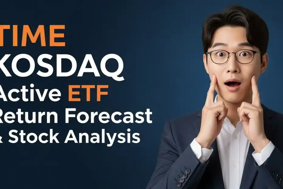 TIME 코스닥액티브 ETF 수익률 전망 및 구성 종목 분석