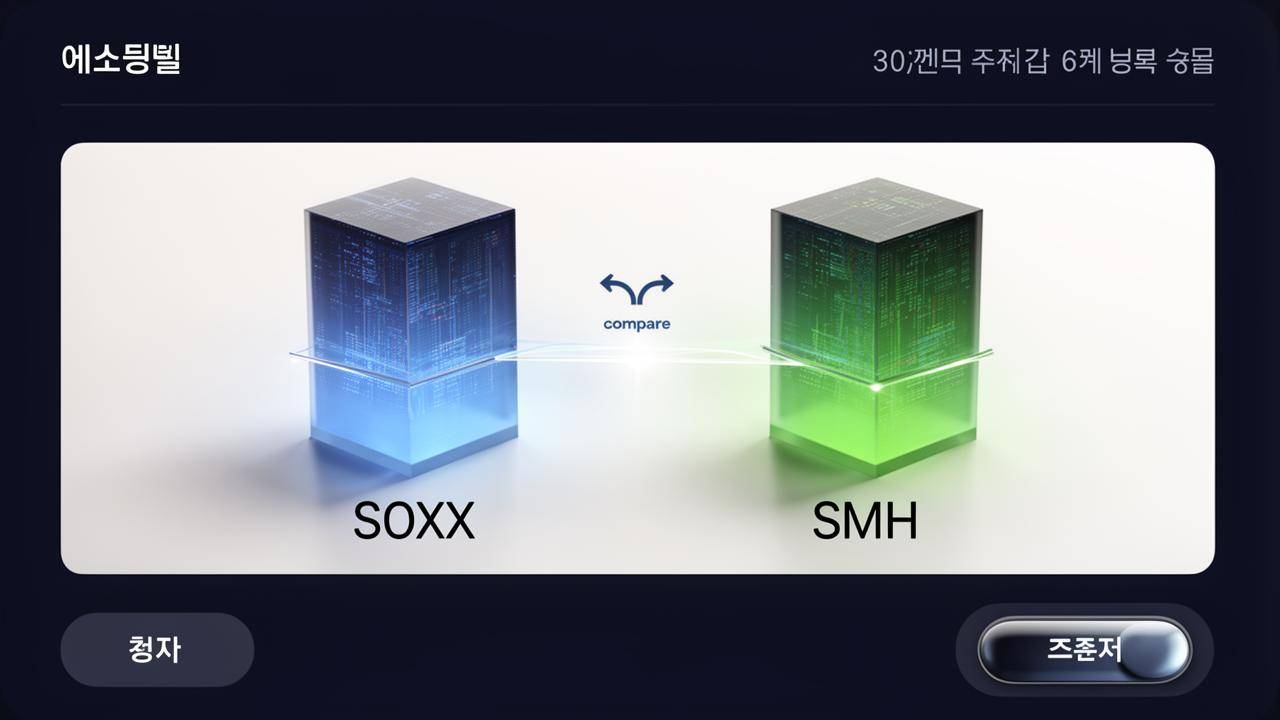 BizTrend (Main)_SOXX vs SMH 2026년 7월 비교｜AI 반도체 ETF 자금 유입·변동성 총정리_SOXX vs SMH, AI 반도체 ETF 선택의 첫걸음: 기본 비교