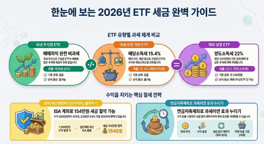 2026년 ETF 매매차익 세금 계산 방법