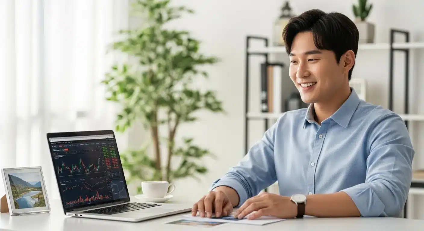 Etf로 수익을 보고 좋아하는 한국인 20대 남성이미지2