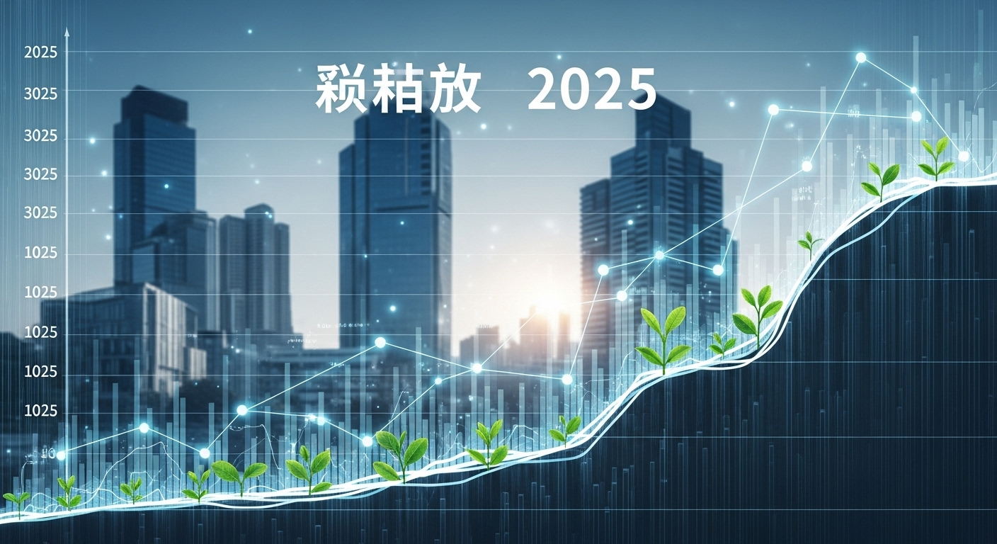 2025년 부동산 시장의 '거래절벽'을 나타내는 그래프와 함께 새로운 기회가 움트는 도시 전경을 담은 이미지. 데이터 분석을 통한 현명한 투자 전략의 중요성을 시각적으로 표현.