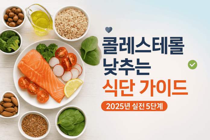 콜레스테롤 낮추는 식단 가이드 받기