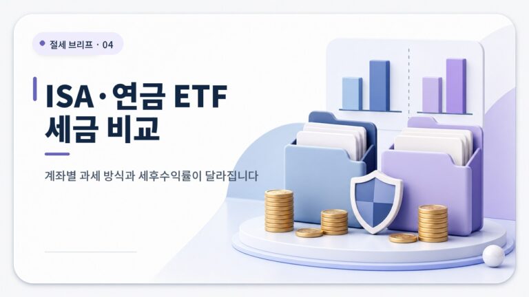 ISA 연금계좌 ETF 세금, 2026년부터 뭐가 달라졌을까? 카드뉴스형 ETF 썸네일
