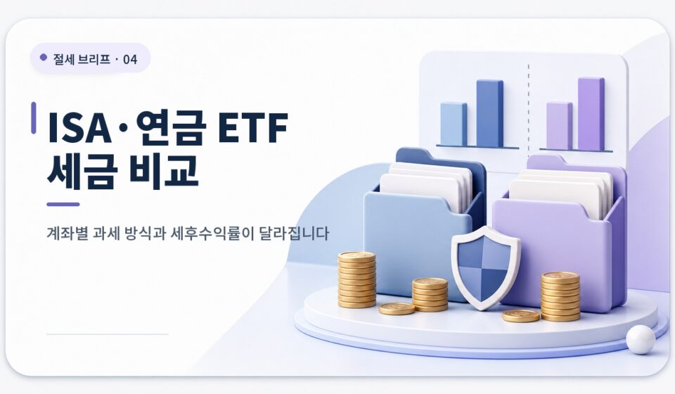 ISA 연금계좌 ETF 세금, 2026년부터 뭐가 달라졌을까? 카드뉴스형 ETF 썸네일