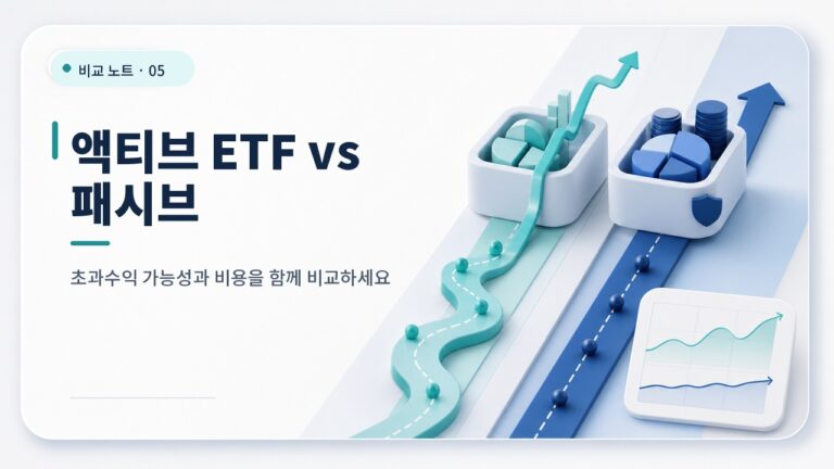 코스닥 액티브 ETF, 패시브보다 수익률이 좋을까? 카드뉴스형 ETF 썸네일