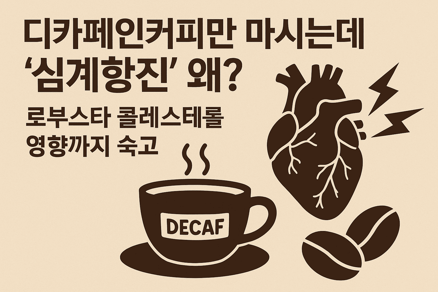 Cover for: 디카페인커피만 마시는데 '심계항진' 왜? 로부스타 콜레스테롤 영향까지 숙고