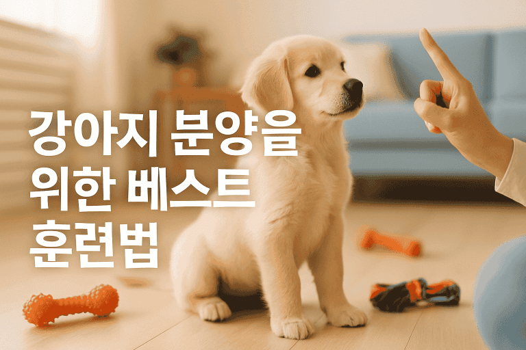 강아지 분양을 위한 베스트 훈련법 성공적인 입양을 위한 완벽 가이드