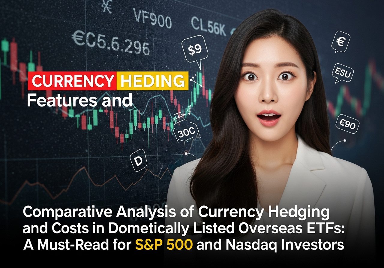 국내 상장 해외 ETF 환헤지 기능과 비용 비교 분석 S&P500 나스닥 투자 필독