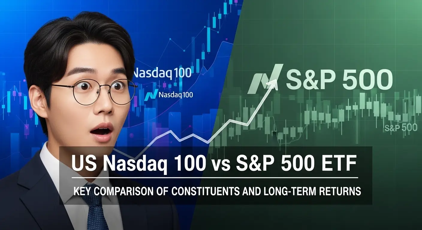 미국 나스닥 100 vs S&P 500 ETF 구성 종목 및 장기 수익률 핵심 비교