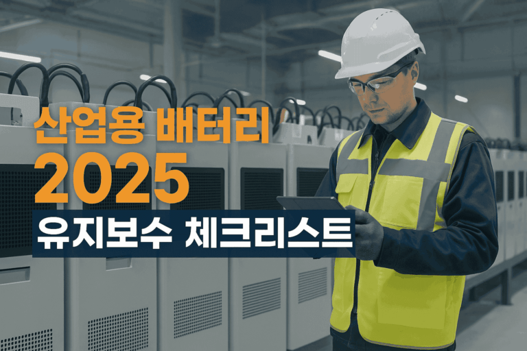 산업용 배터리 2025 – 유지보수 체크리스트 완벽 가이드_이슈트렌드_biztrend