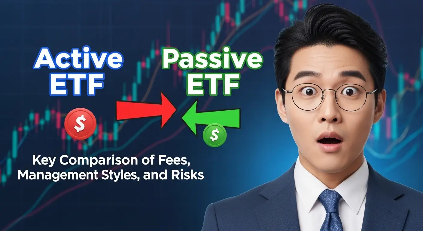 액티브 ETF vs 패시브 ETF 수수료·운용 방식·리스크 핵심 비교