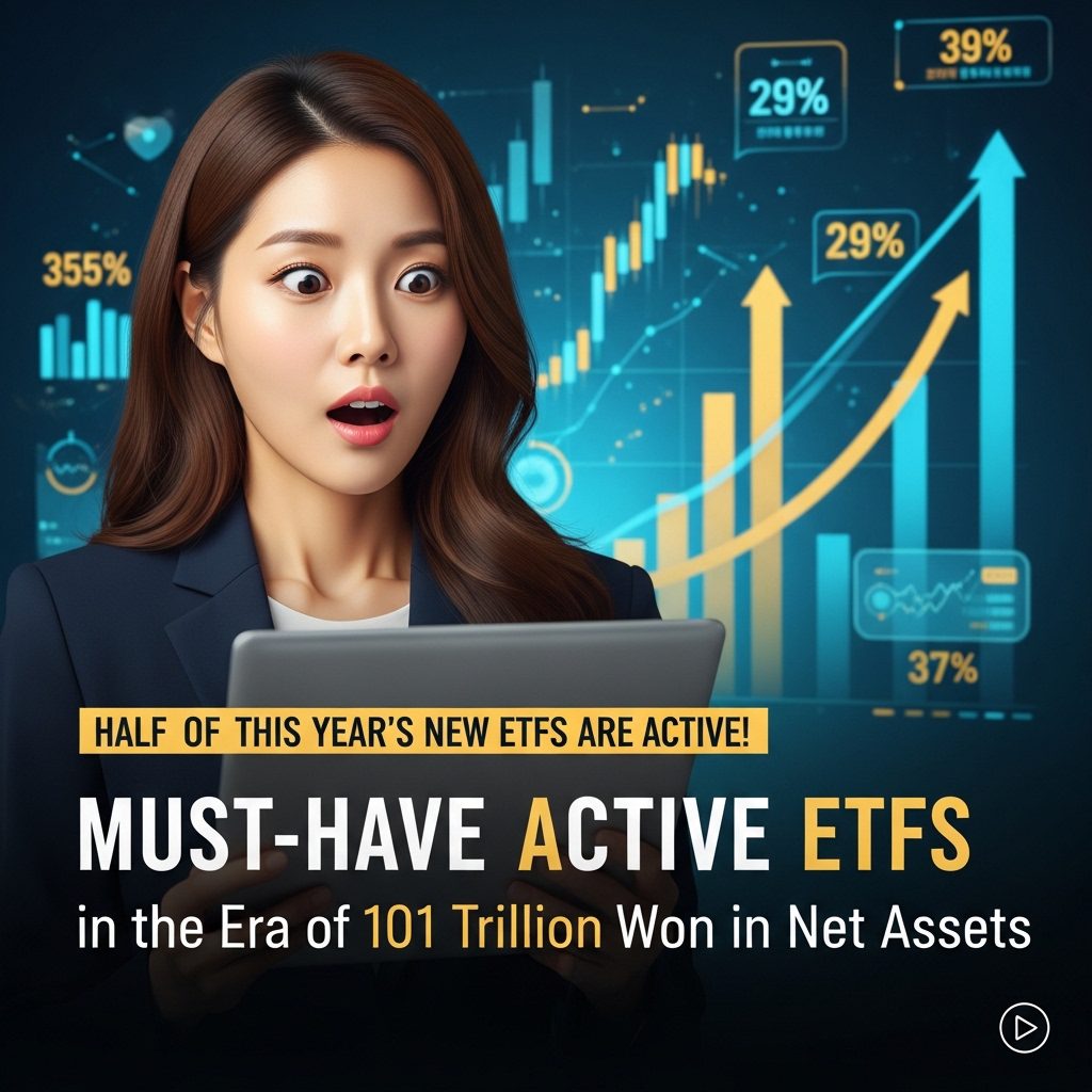 올해 신규 ETF 절반이 액티브 순자산 101조 시대 꼭 담아야 할 액티브 ETF 추천