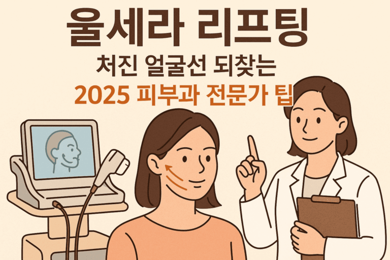 울세라 리프팅 – 처진 얼굴선 되찾는 2025 피부과 전문가 팁