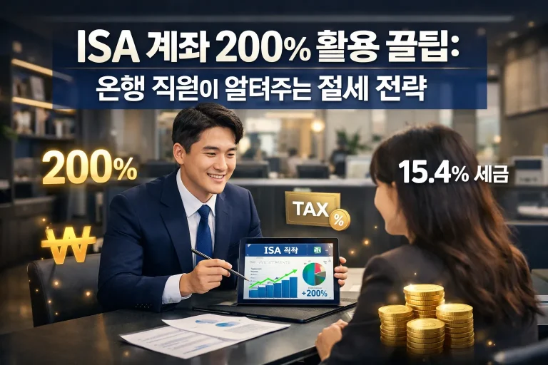은행 직원이 몰래 알려주는 ISA 계좌 200% 활용 꿀팁 5가지