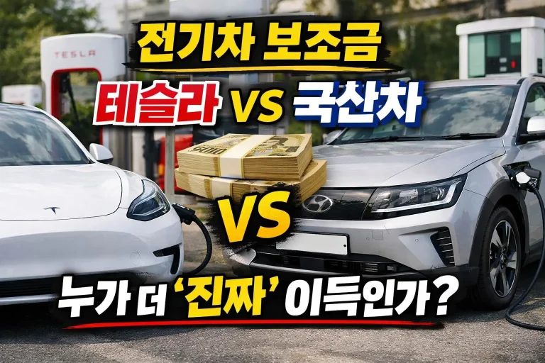 2026 전기차 보조금, 테슬라 vs 국산차 누가 더 ‘진짜’ 이득인가