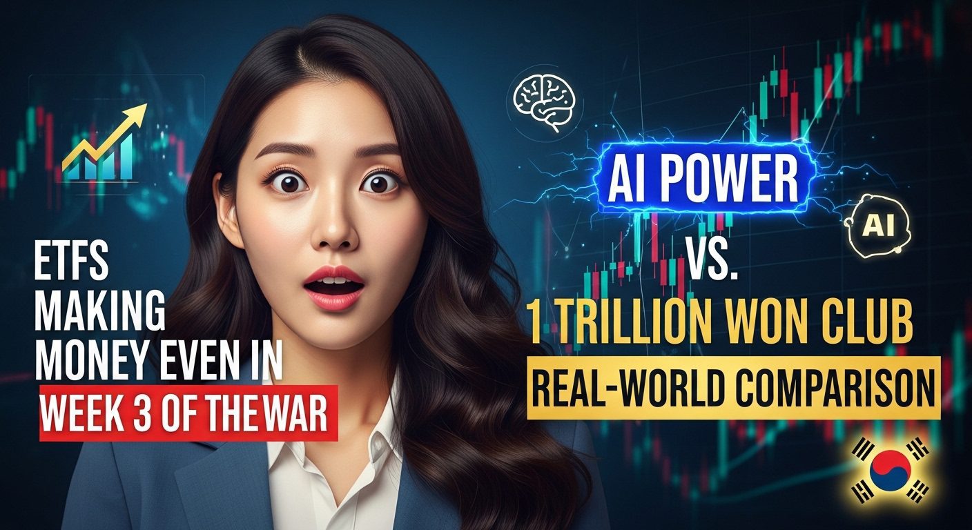 전쟁 3주차에도 돈 버는 ETF AI 전력 vs 1조 클럽 실전 비교