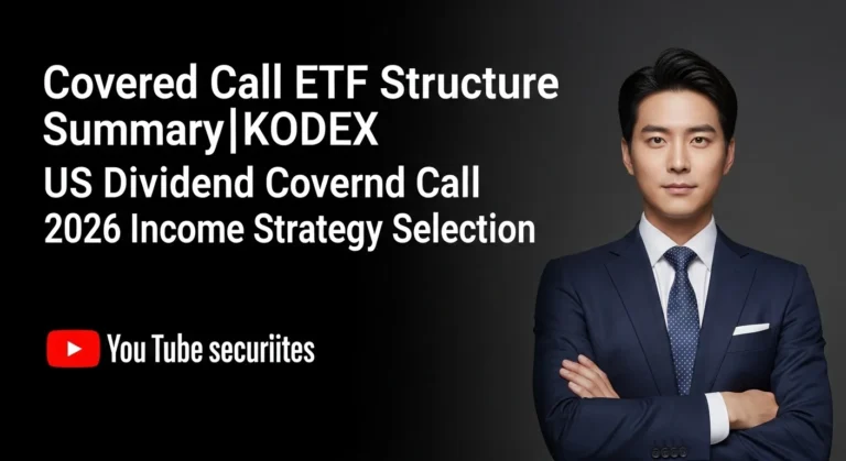 커버드콜 ETF 구조 정리KODEX 미국배당커버드콜 2026년 인컴 전략 선택